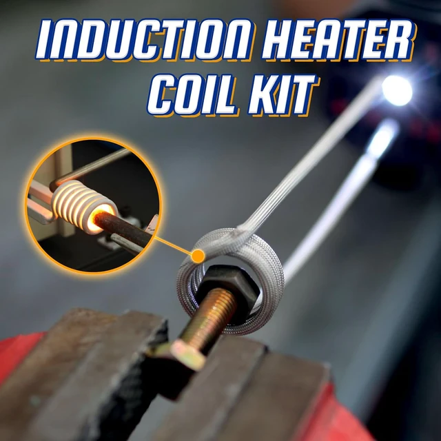 Alt view image 4 of 7 - 10Pcs Induction Heater Coil Kit, Screw Descaling Coils with 10 Different Sizes, Flexible and Durable, for Magnetic Induction Heaters, Removing Rusty Bolts and Nuts