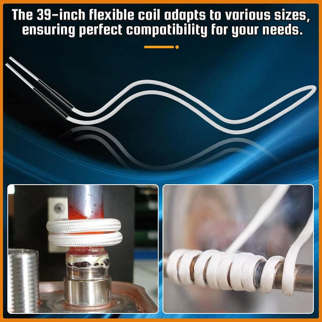 Alt view image 6 of 7 - 10Pcs Induction Heater Coil Kit, Screw Descaling Coils with 10 Different Sizes, Flexible and Durable, for Magnetic Induction Heaters, Removing Rusty Bolts and Nuts