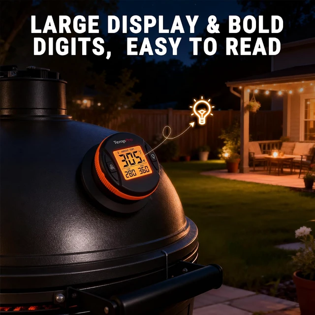 Alt view image 6 of 7 - Bluetooth Grill Thermometer with LCD Display & App Alerts, TempGauge