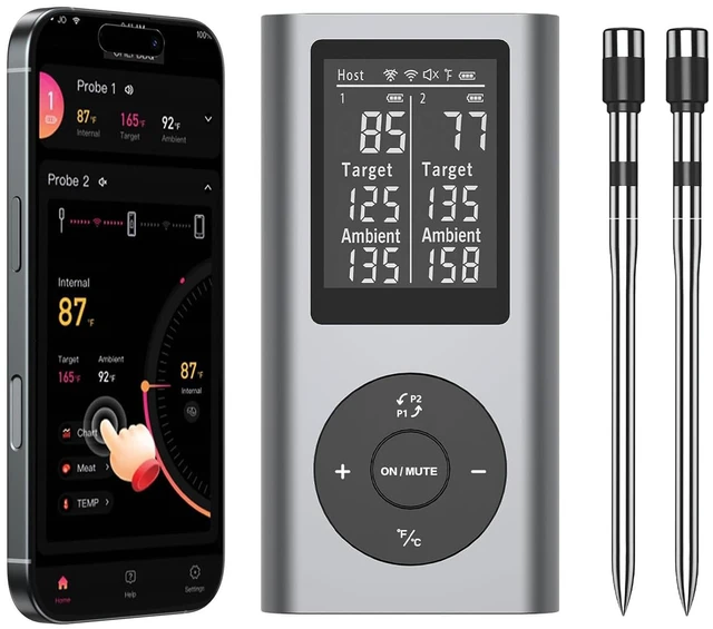 Main image of Digital Wireless Meat Thermometer (2 Probes)