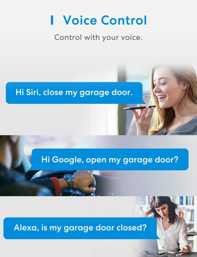 Alt view image 4 of 7 - Smart Garage Door Opener Remote, Homekit Support