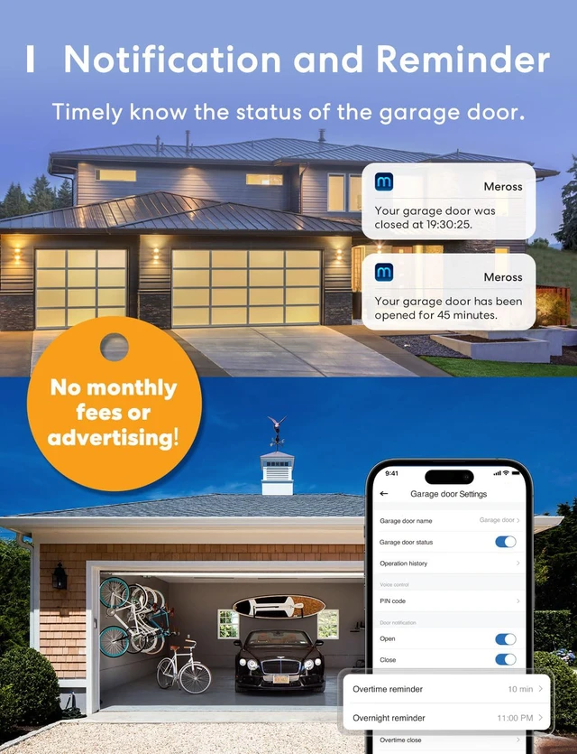 Alt view image 7 of 7 - Smart Garage Door Opener Remote, Homekit Support