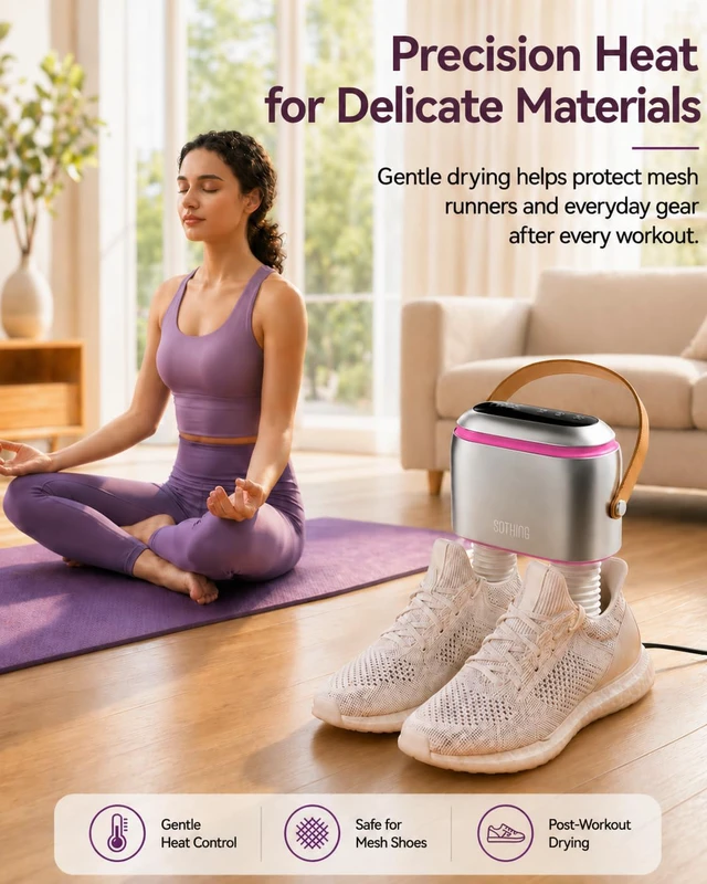 Alt view image 2 of 7 - Boot Dryer, Portable Shoe Dryer for Sneakers with Ozone Freshening