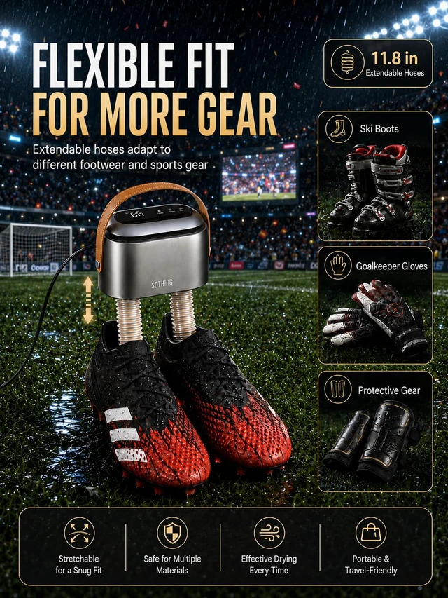 Alt view image 4 of 7 - Boot Dryer, Portable Shoe Dryer for Sneakers with Ozone Freshening