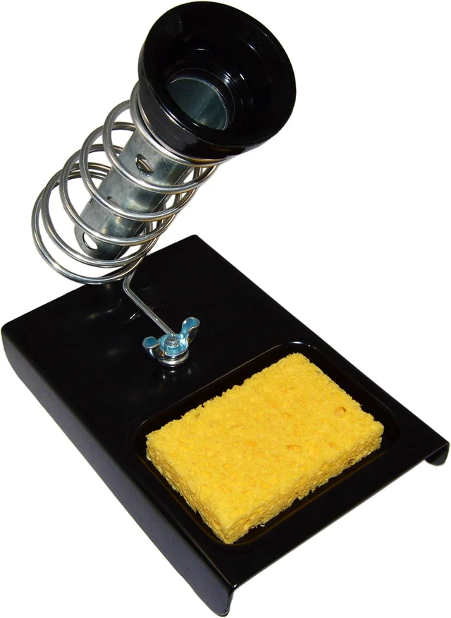 Alt view image 3 of 7 - 10 Pack Soldering Iron Holder/Soldering Iron Stand with Tip Cleaning Sponge