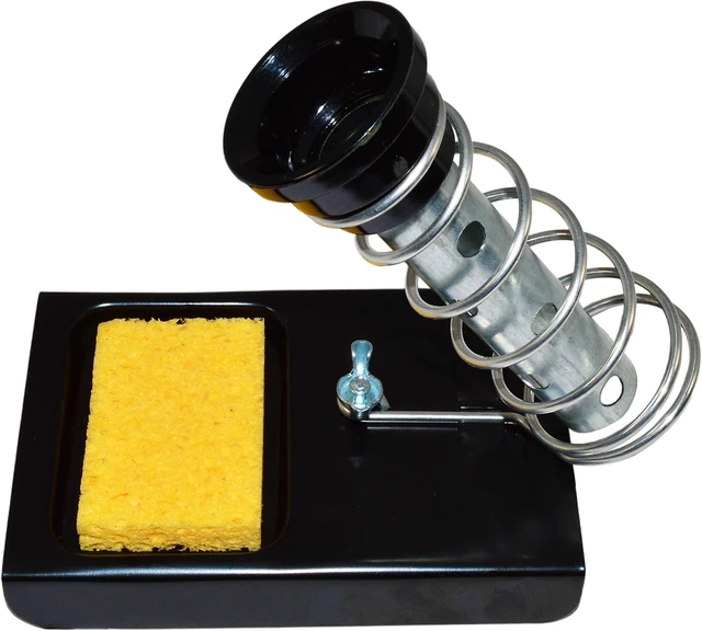 Alt view image 4 of 7 - 10 Pack Soldering Iron Holder/Soldering Iron Stand with Tip Cleaning Sponge