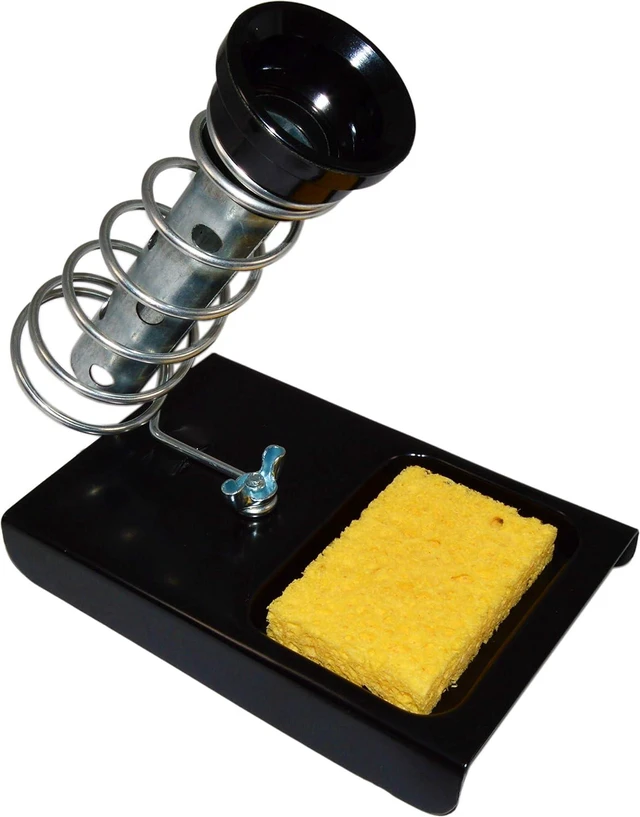 Alt view image 6 of 7 - 10 Pack Soldering Iron Holder/Soldering Iron Stand with Tip Cleaning Sponge