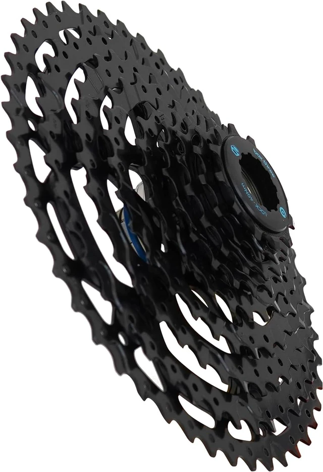 Alt view image 5 of 7 - Three Prime 9 Non E-Bike & E-Bike Cassette 11-46T, 11-50T, 12-46T & 12-50T Fits Standard HG Hubs 9/10/11 Speed Cassette Mountain Bike, Compatible Lightweight Bicycle MTB Bike Cassette