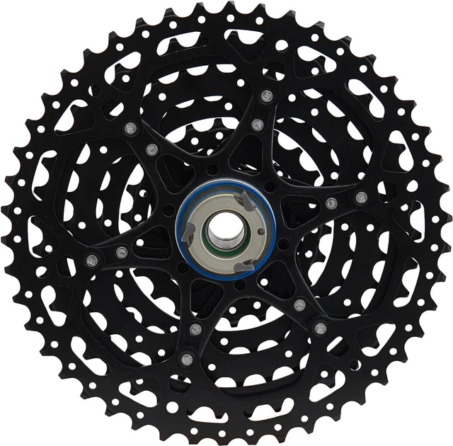 Alt view image 7 of 7 - Three Prime 9 Non E-Bike & E-Bike Cassette 11-46T, 11-50T, 12-46T & 12-50T Fits Standard HG Hubs 9/10/11 Speed Cassette Mountain Bike, Compatible Lightweight Bicycle MTB Bike Cassette