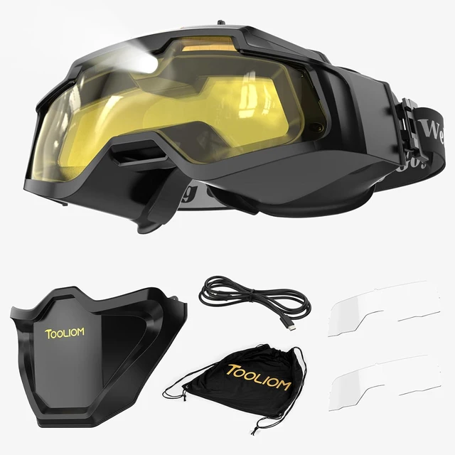 Main image of Auto-Darkening Welding Goggles with LED Light
