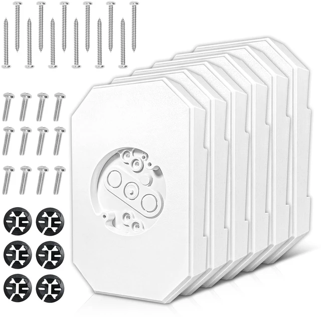 Main image of 6 Sets 8141DBL Siding Mounting Block, Vinyl Outdoor Mounting Plate kit
