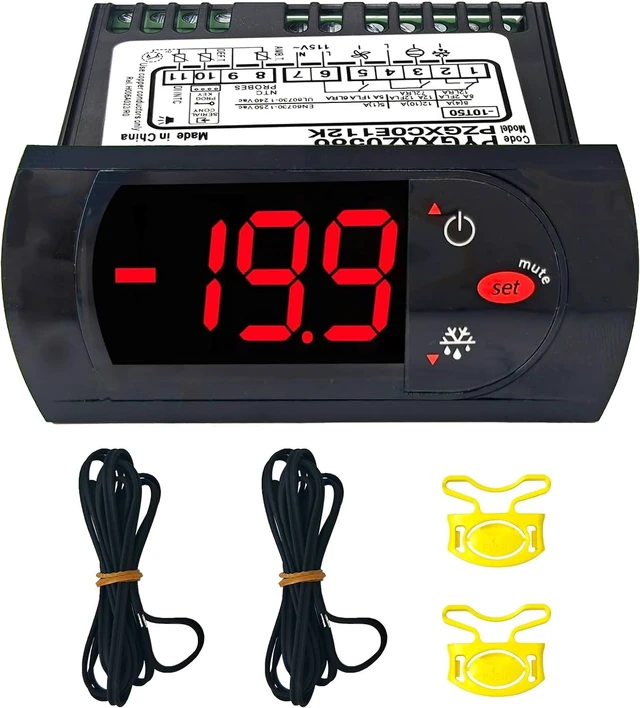 Main image of PZGXC0E112K Digit Temperature Control Thermostat with Temperature Sensor Probes 115v Fit for Carel/Main Street Equipment BMR-23-F BMR-49-F,IR33F0AHA0, IR33FOAHAO, PYGXAZ0586, IMGX1J0563, 17819471