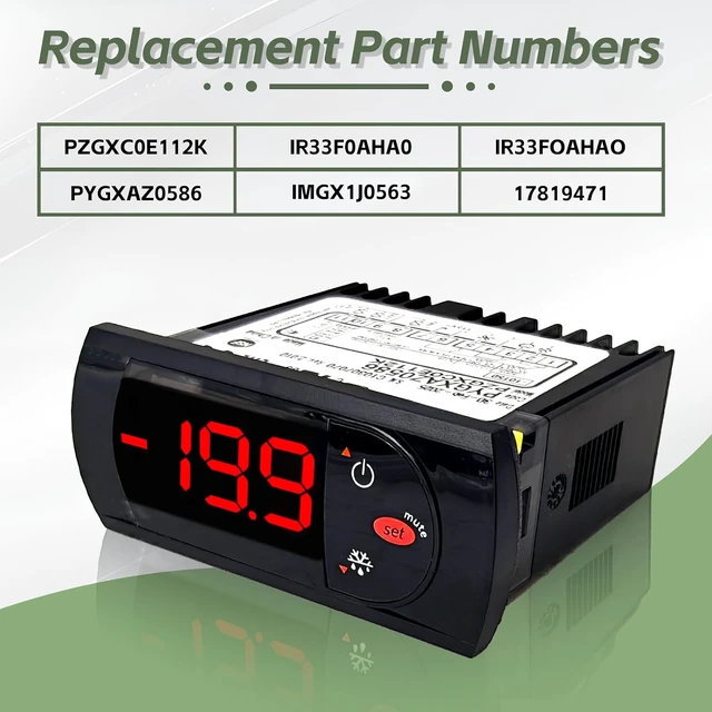 Alt view image 2 of 6 - PZGXC0E112K Digit Temperature Control Thermostat with Temperature Sensor Probes 115v Fit for Carel/Main Street Equipment BMR-23-F BMR-49-F,IR33F0AHA0, IR33FOAHAO, PYGXAZ0586, IMGX1J0563, 17819471