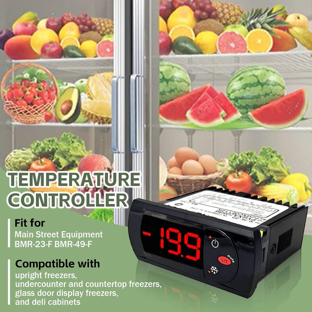 Alt view image 3 of 6 - PZGXC0E112K Digit Temperature Control Thermostat with Temperature Sensor Probes 115v Fit for Carel/Main Street Equipment BMR-23-F BMR-49-F,IR33F0AHA0, IR33FOAHAO, PYGXAZ0586, IMGX1J0563, 17819471