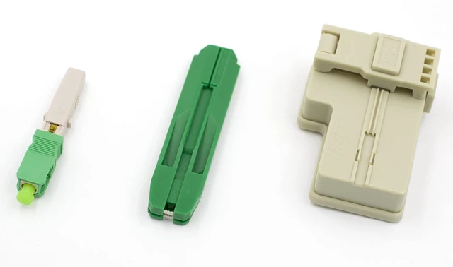 Alt view image 3 of 3 - 100pcs SC Fiber Optic Quick Connector with Fiber Cutting Tools Fiber Optic Fast Connectors Single Mode Mechanical Connectors for 2.0 x 3.0mm Butterfly Fiber Cable