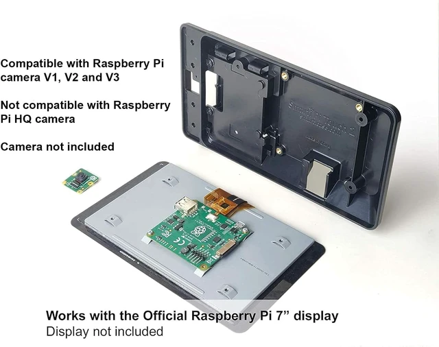 Alt view image 2 of 7 - SmartiPi Touch 2 - Case for The Official Raspberry Pi 7" Touchscreen Display - with Cooling Fan