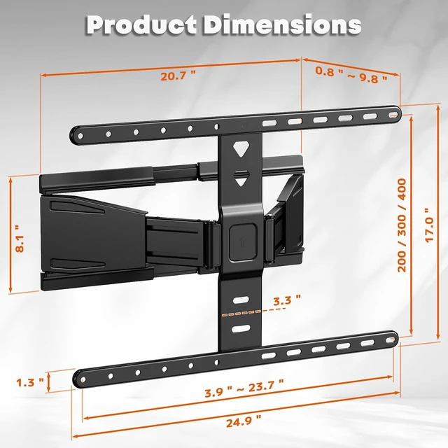 Alt view image 7 of 7 - Ultra-Slim TV Wall Mount for Most 43-90 Inch TVs, 110 Lbs Max