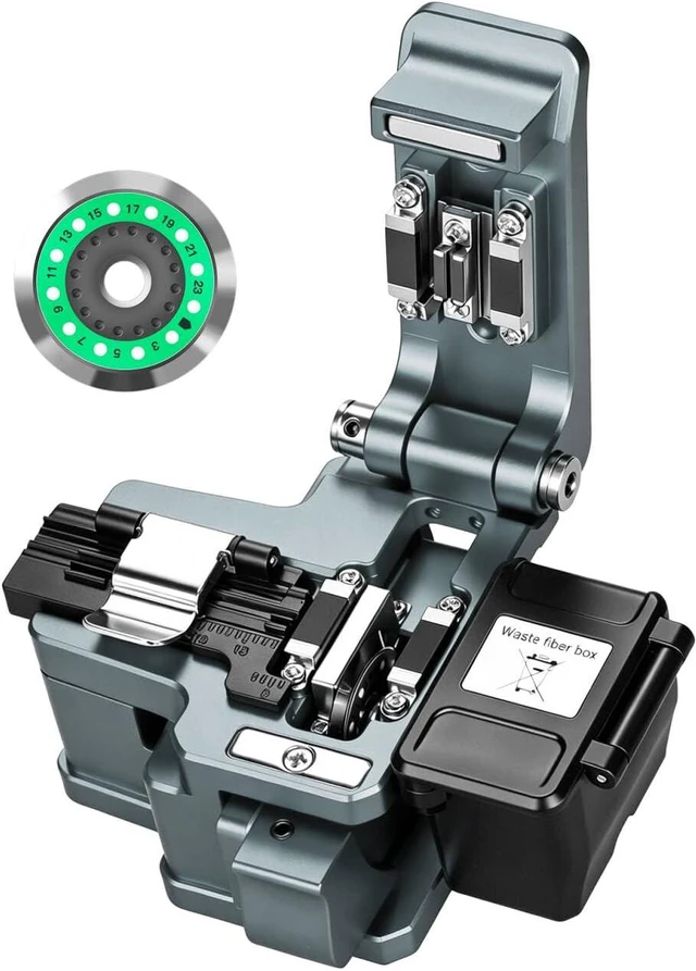 Main image of Fiber Optic Cleaver K1 Fiber Cutter Tool, 24-Position Blade