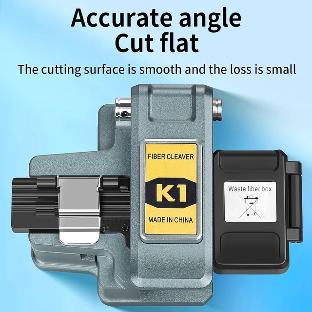 Alt view image 5 of 7 - Fiber Optic Cleaver K1 Fiber Cutter Tool, 24-Position Blade
