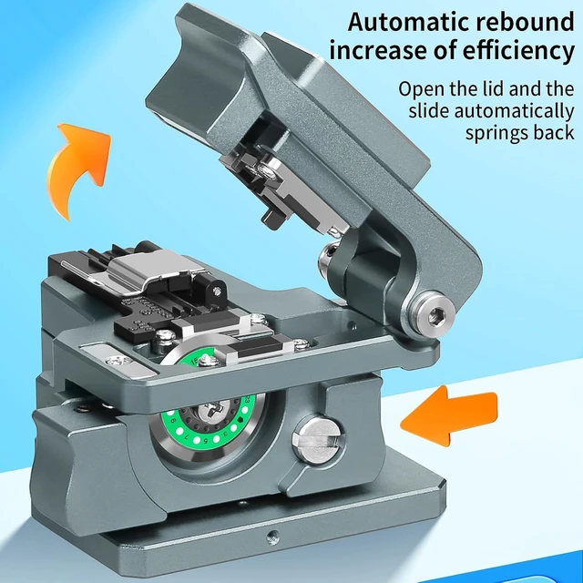 Alt view image 6 of 7 - Fiber Optic Cleaver K1 Fiber Cutter Tool, 24-Position Blade