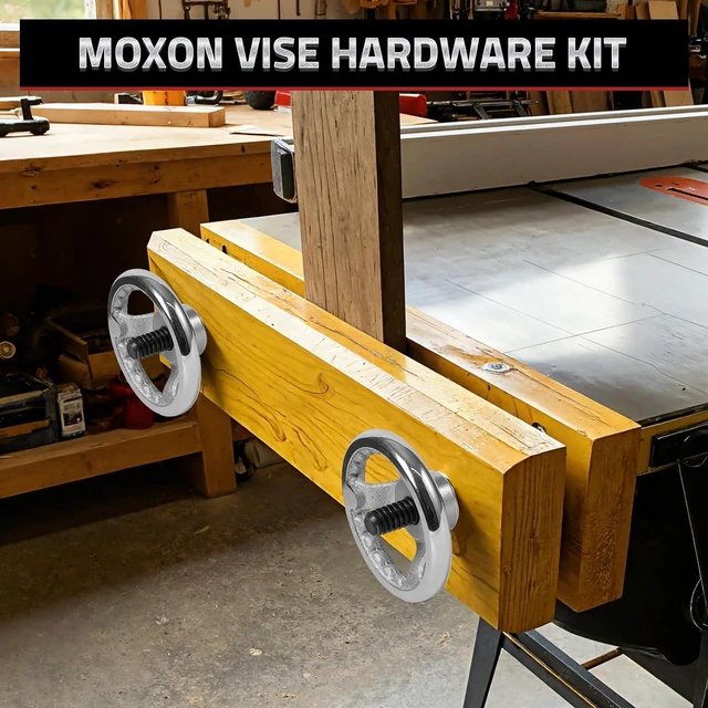 Alt view image 3 of 7 - Mnoxo Vise Hardware Kit with Acme Threaded Rod System Precise Processing