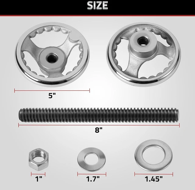 Alt view image 4 of 7 - Mnoxo Vise Hardware Kit with Acme Threaded Rod System Precise Processing