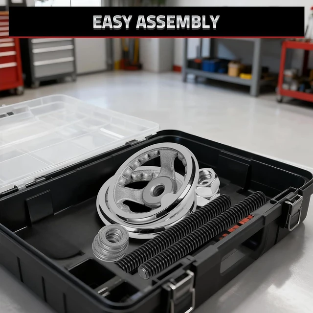 Alt view image 7 of 7 - Mnoxo Vise Hardware Kit with Acme Threaded Rod System Precise Processing