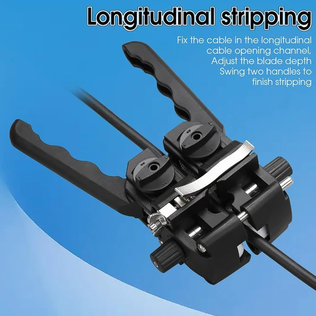 Alt view image 7 of 7 - Fiber Optic Cable Stripper A-F9 Fiber Stripper