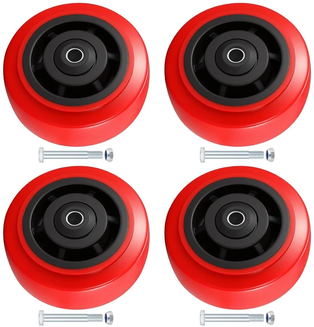 Main image of 5 Inch Wheels,Heavy Duty Replacement Wheels,Casters Set of 4 Load 3200 Lbs