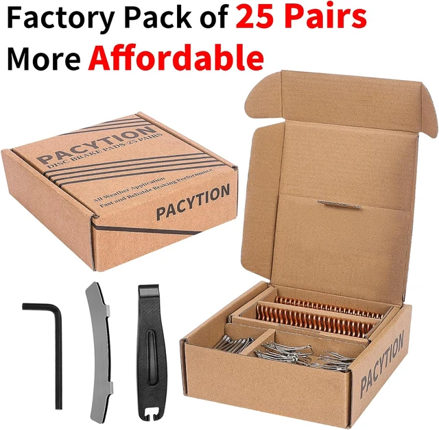 Alt view image 2 of 7 - 25 Pairs Sintered Metal Disc Brake Pads for MTB, E-Bike & Bicycle