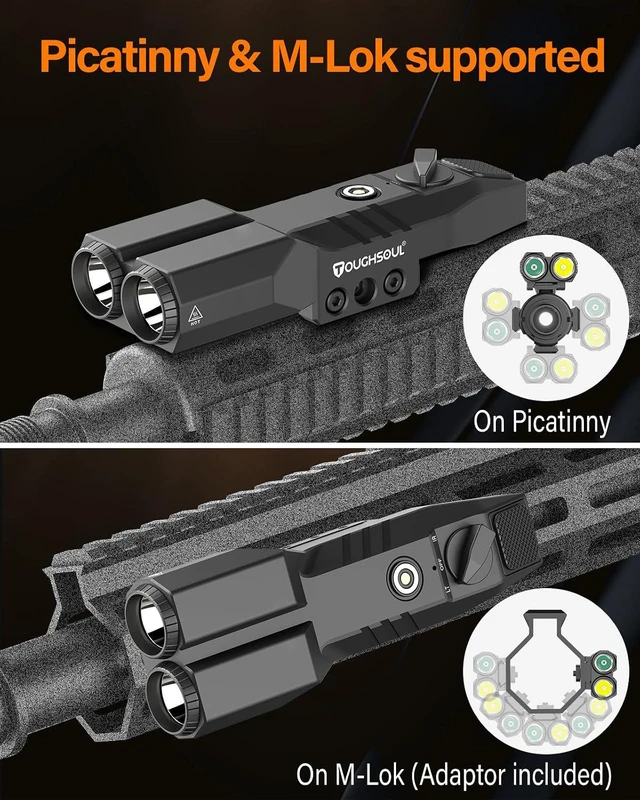 Alt view image 3 of 7 - MLOK/Picatinny Mounted 940nm IR Illuminator Infrared LED Light 2in1