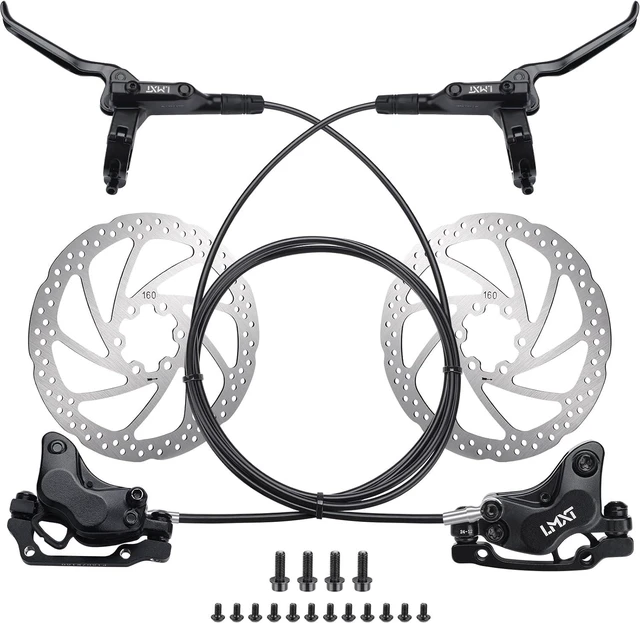 Main image of MTB Hydraulic Disc Brake Set, Four-Piston Bike Brake Upgrade Kit