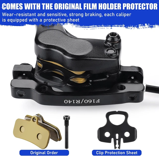Alt view image 4 of 7 - MTB Hydraulic Disc Brake Set, Four-Piston Bike Brake Upgrade Kit
