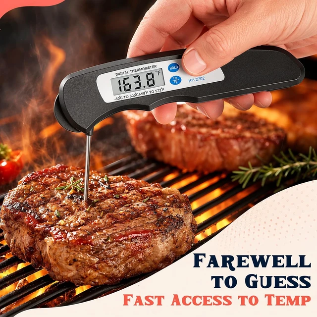 Alt view image 3 of 7 - 20 Pcs Digital Meat Thermometer for Cooking Instant Read Waterproof