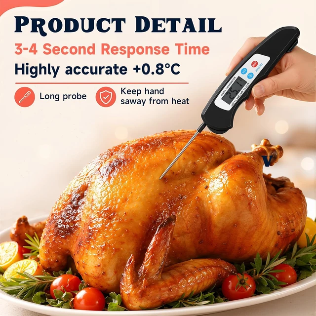 Alt view image 5 of 7 - 20 Pcs Digital Meat Thermometer for Cooking Instant Read Waterproof