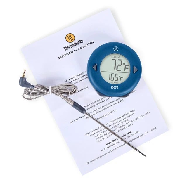 Alt view image 3 of 7 - DOT Chefs Favorite Simple Alarm Thermometer - Nautical Blue