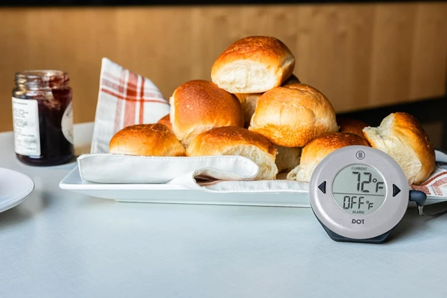 Alt view image 7 of 7 - DOT Chefs Favorite Simple Alarm Thermometer - Nautical Blue