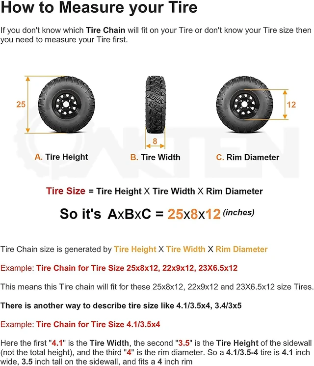 Alt view image 6 of 6 - Set of 2 Snow Tire Chains for Lawn Tractor, Riding Mower, Snow Blower - Zinc Plated 2 Link Enhanced Traction Garden Tractor Chains - Fits 20x8x8 20x8x10 21x7x8