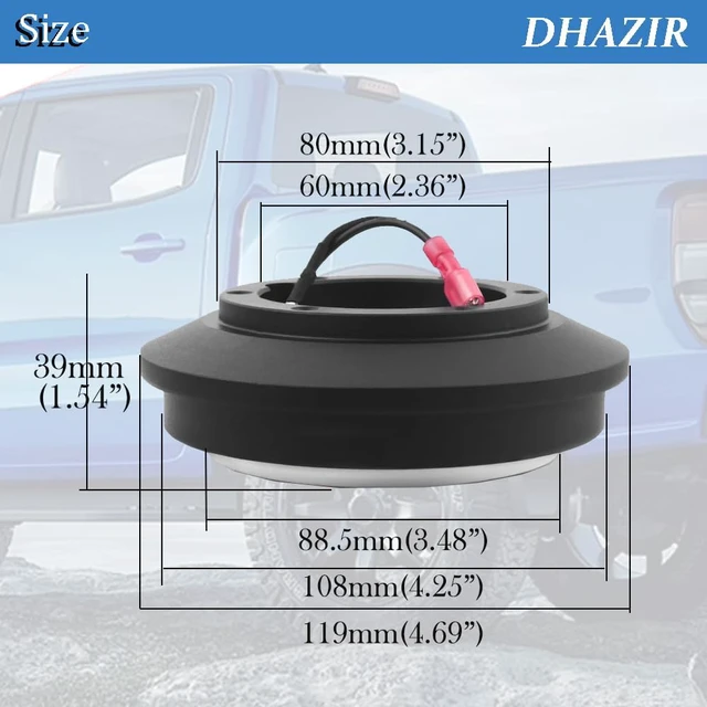 Alt view image 3 of 6 - 121H Steering Wheel Short Hub Adapter Kit 6-Hole