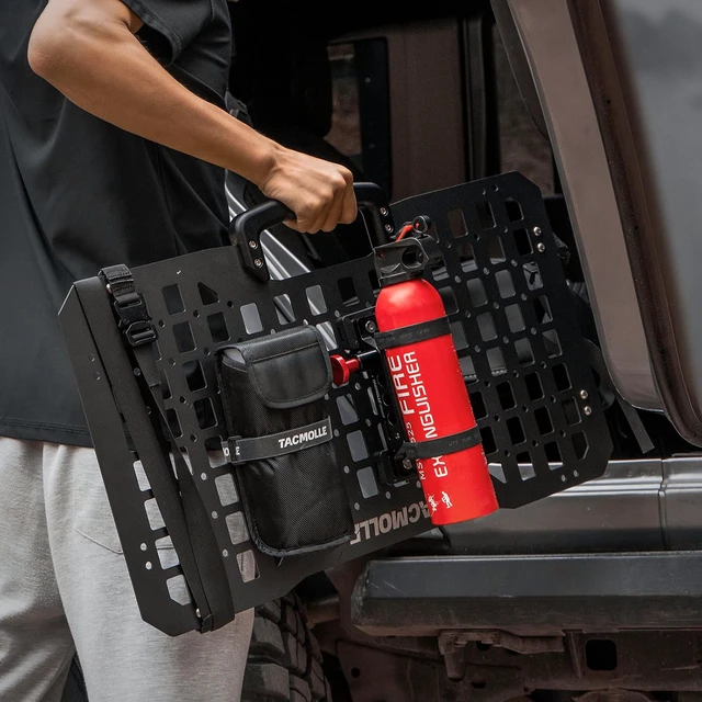 Alt view image 3 of 6 - Rigid MOLLE Panel Fire Extinguisher Mount with 4 Adjustable Clamps