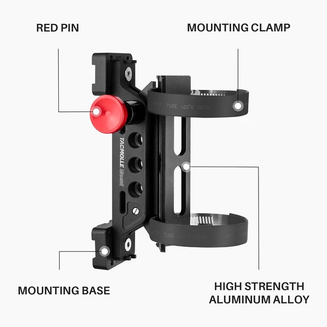 Alt view image 4 of 6 - Rigid MOLLE Panel Fire Extinguisher Mount with 4 Adjustable Clamps