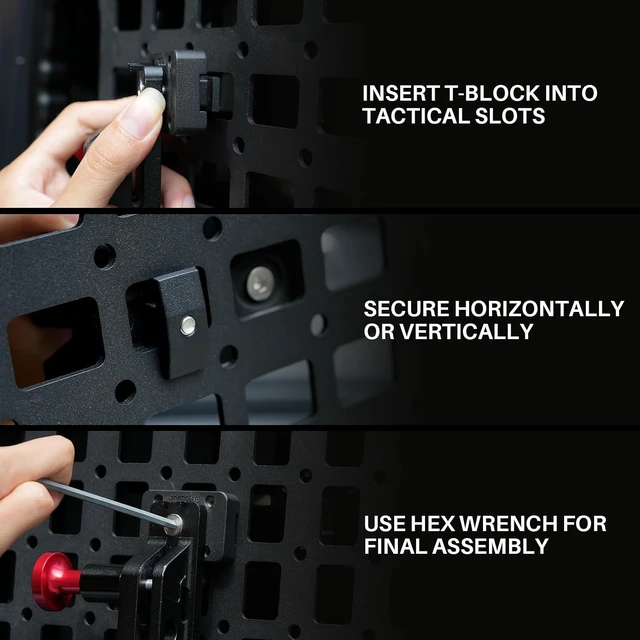 Alt view image 5 of 6 - Rigid MOLLE Panel Fire Extinguisher Mount with 4 Adjustable Clamps