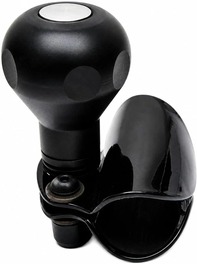 Main image of Heavy Duty Steering Wheel Spinner Knob Premium Quick Release Knob for Trucks, SUVs & Cars Metal Build, Smooth Bearing, One-Hand Control