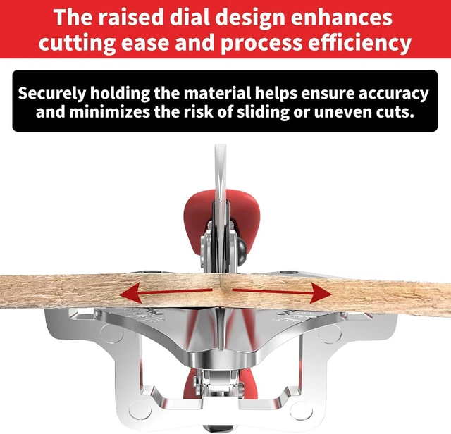 Alt view image 7 of 7 - Ratchet Miter Shears, 45°-135° Adjustable Multi-Angle Cutter for Molding, Trim & Quarter Round Precision Hand Tool for PVC & Soft Wood Includes 5 Anvils & Replaceable Blade