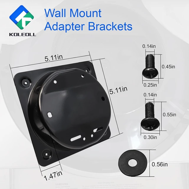 Alt view image 2 of 7 - Wall Mount Adapter Brackets for 49" Odyssey OLED G9 G93SC G95SC