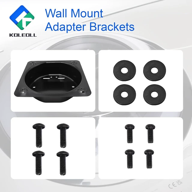 Alt view image 3 of 7 - Wall Mount Adapter Brackets for 49" Odyssey OLED G9 G93SC G95SC