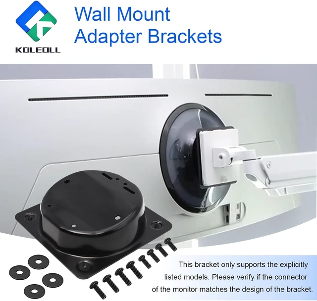 Alt view image 5 of 7 - Wall Mount Adapter Brackets for 49" Odyssey OLED G9 G93SC G95SC