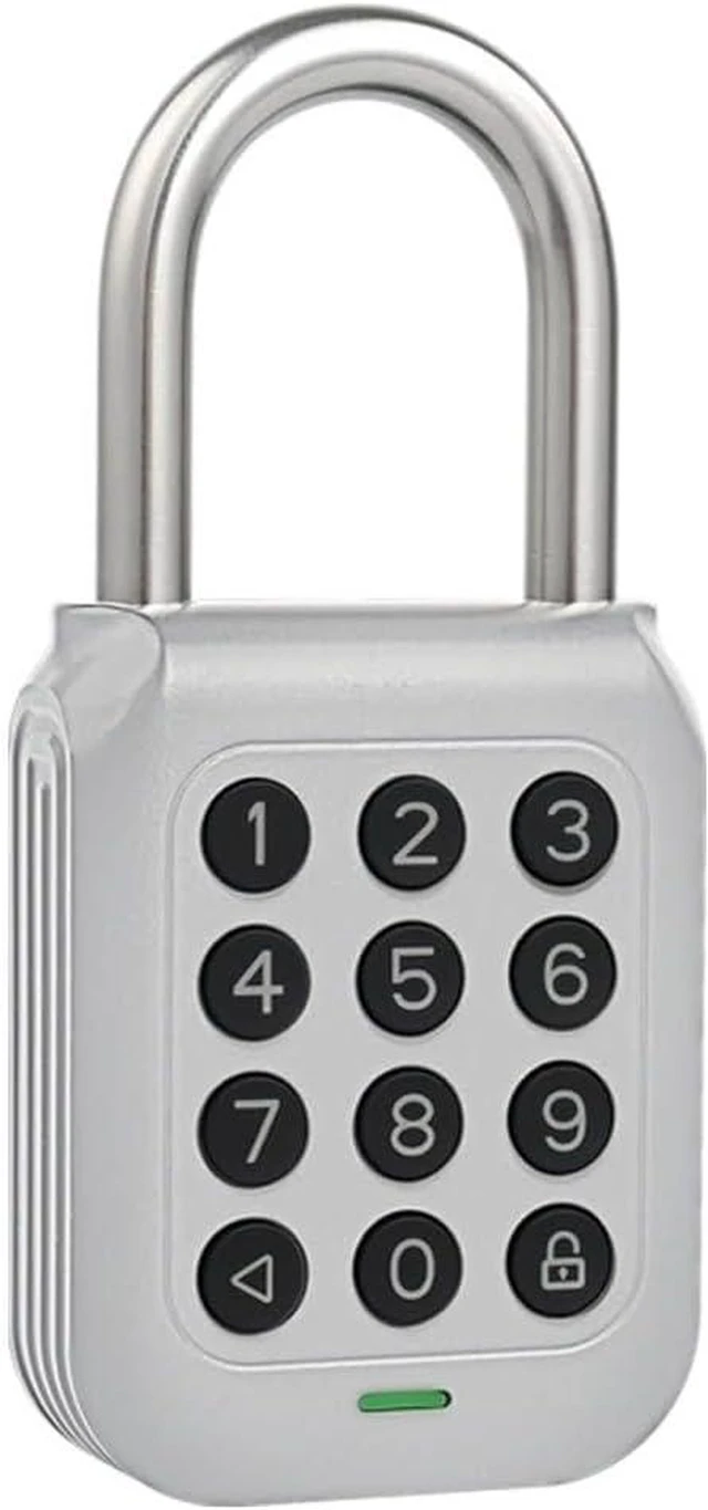Main image of Smart Padlock Alpha1 Heavy-Duty Electronic Padlock Combination Weatherproof Digital Keypad Number Button Locks with Code, Outdoor/Indoor Use with Upgraded Security Features (Silver)