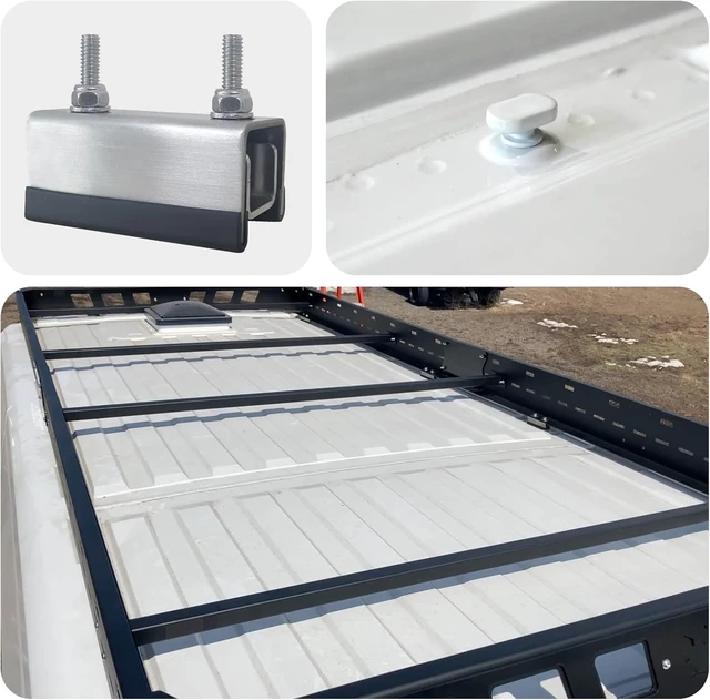 Alt view image 2 of 6 - Roof Rack Mount Kits,Roof Mount Kit,304 stainless steel Van Roof Rack,Van Roof Rack Brackets For ProMaster, Boxer, Jumper, Ducato (6)