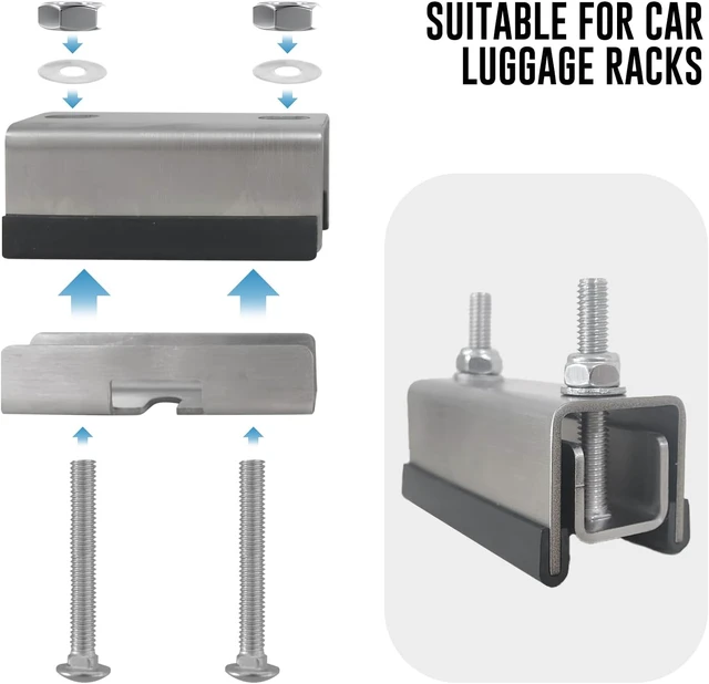Alt view image 5 of 6 - Roof Rack Mount Kits,Roof Mount Kit,304 stainless steel Van Roof Rack,Van Roof Rack Brackets For ProMaster, Boxer, Jumper, Ducato (6)